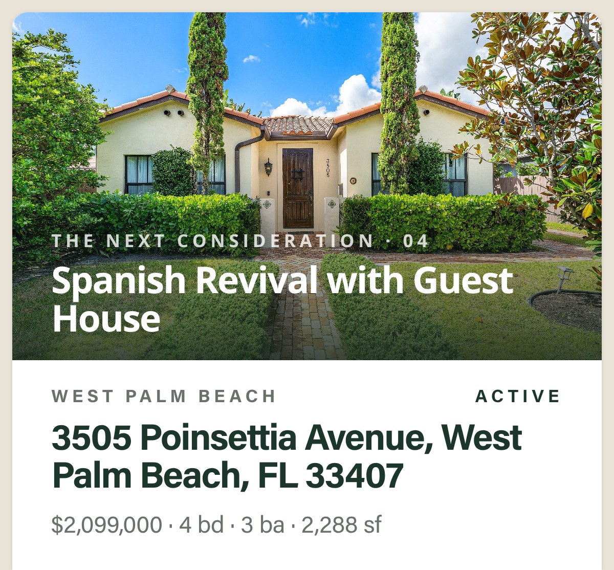 3505 Poinsettia Avenue, West Palm Beach, FL 33407