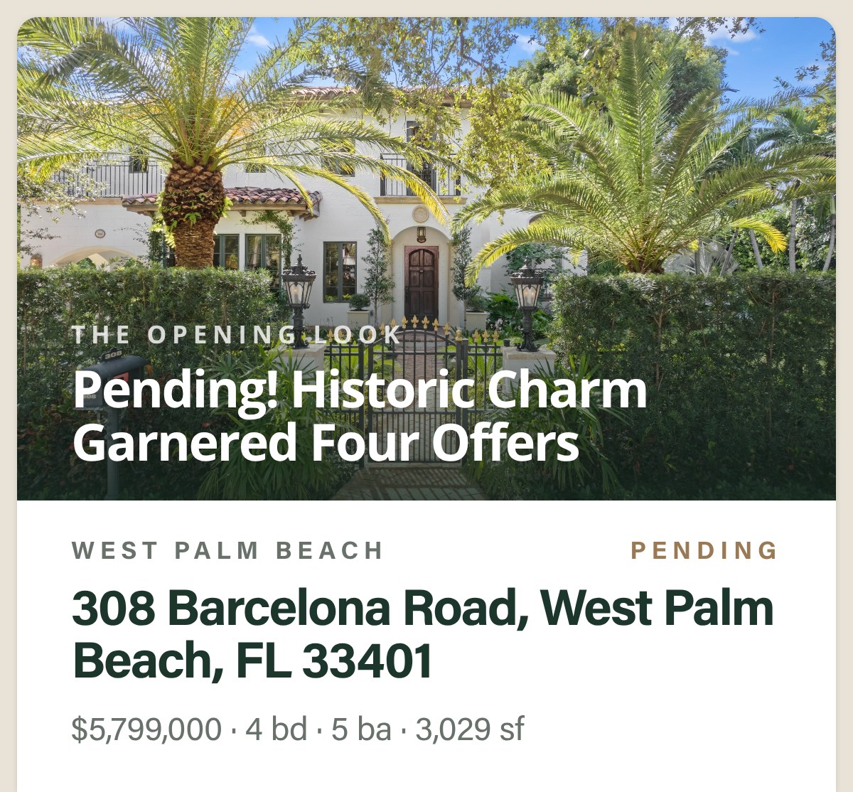 308 BARCELONA Road, West Palm Beach, FL 33401